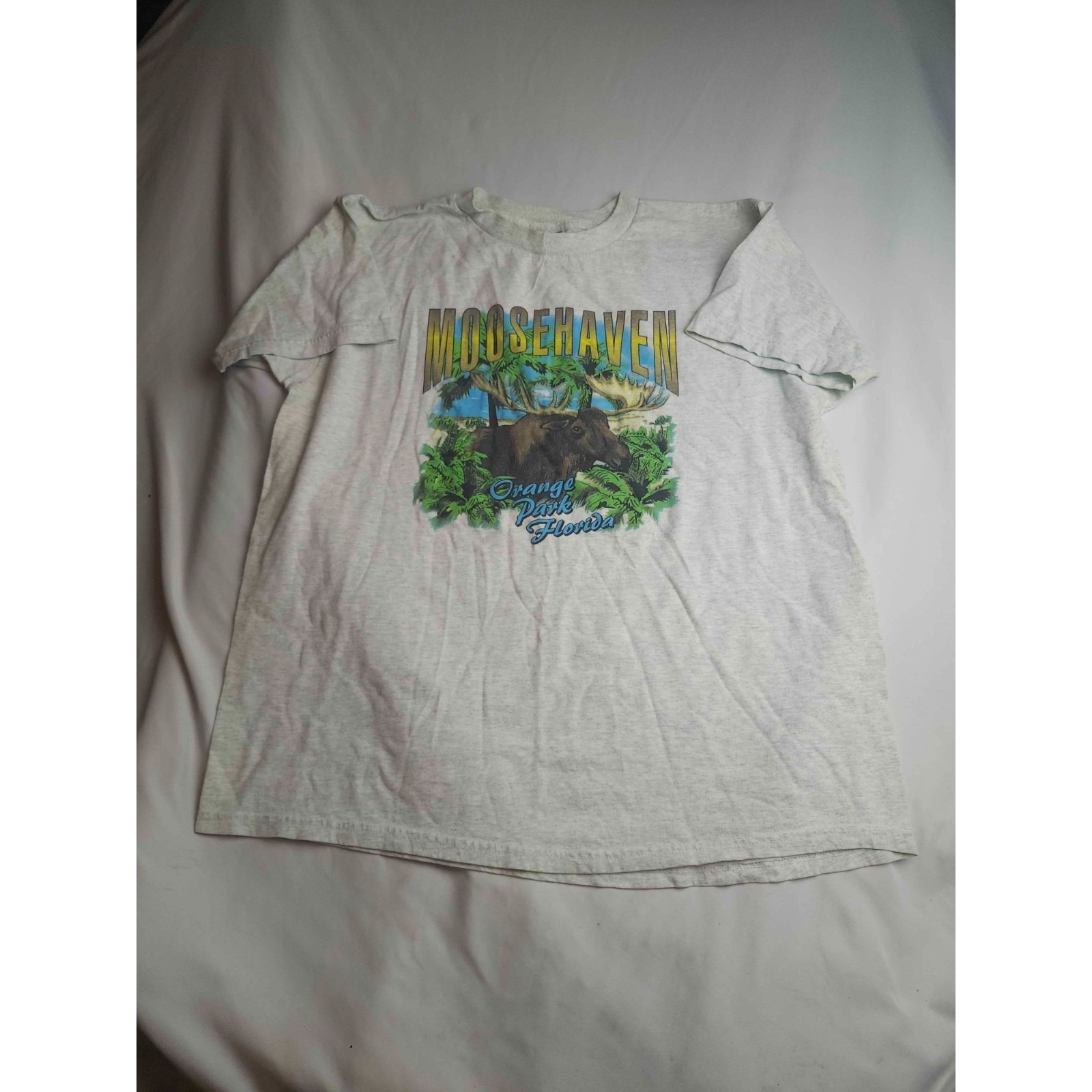 Vintage Moosehaven T Shirt Mens Size Xl Orange Park Florida Moose Promotional